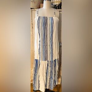 Lemlem Striped Candace Midi BeachDress Sleeveless